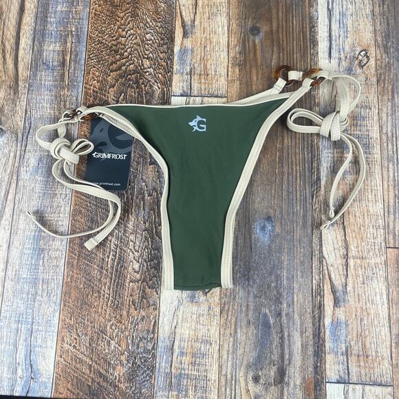Grimfrost Women's Small Green String Bikini Bottoms - Picture 13 of 13